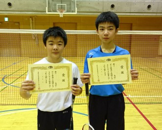 準優勝の権藤・綿林ペア